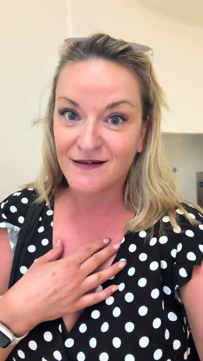 Nicky filming a Medicube UK review on TikTok